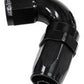 Aeroflow 100 & 450 series braided hose 120 Deg End -8AN Black Full Flow Taper Style Aeroflow Performance Products AF154-08BLK