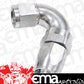 Aeroflow AF154-08S 120 Deg Hose End -8AN Silver Full Flow Taper Style
