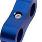 Aeroflow Performance Products AF156-08 Billet Dual Hose Seperator Blue 12.6mm ID Or 1/2" ID