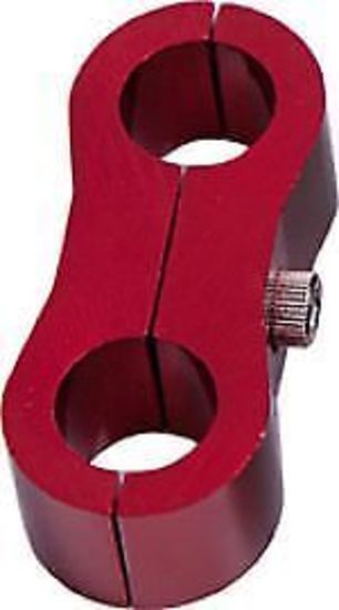 Aeroflow Performance Products AF156-08R Billet Dual Hose Seperator Red 12.6mm ID Or 1/2" ID