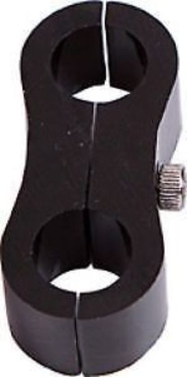 Aeroflow AF156-09-10BLK Stepped Billet Dual Hose Separators -6 & -8 Braid