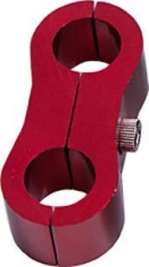 Aeroflow AF156-09R Billet Dual Hose Seperator Red 13.5mm ID Or 17/32" ID