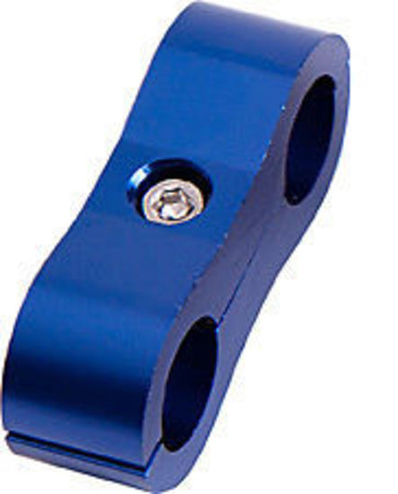 Aeroflow AF156-10 Billet Dual Hose Seperator Blue 15.8mm ID Or 5/8" ID