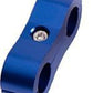 Aeroflow Performance Products AF156-12 Billet Dual Hose Seperator Blue 19mm ID Or 3/4" ID