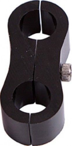 12AN Hose Billet Dual Seperator Black 19mm ID Or 3/4" ID Aeroflow Performance Products AF156-12BLK