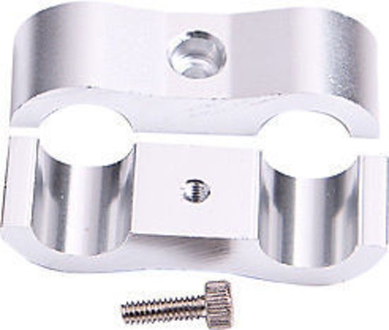 Aeroflow AF156-12S Billet Dual Hose Seperator Silver 19mm ID Or 3/4" ID