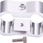 Aeroflow Performance Products AF156-15S Billet Dual Hose Seper Use -12 Hose Silver 24mm ID Or 15/16"