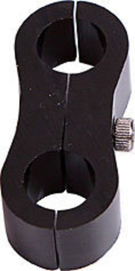 Aeroflow AF156-17BLK Billet Dual Hose Seper Use -16 Hose Black 27mm ID Or 1-1/16"