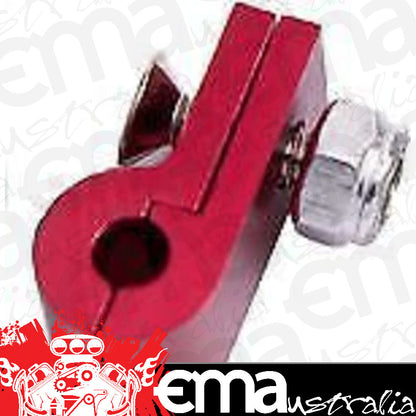 Aeroflow Performance Products AF157-03R Billet P Style Clamp 3/16 Line Red 4.7mm ID Or 3/16" ID