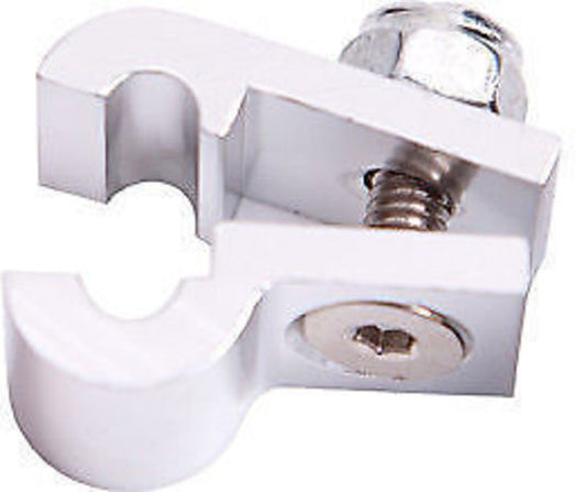 Aeroflow AF157-03S Billet P Style Clamp 3/16 Line Silver 4.7mm ID Or 3/16" ID