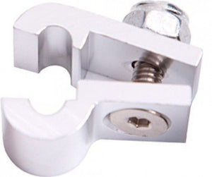 Aeroflow AF157-04S Billet P Style Clamp 1/4" Line Silver 6.3mm ID Or 1/4" ID