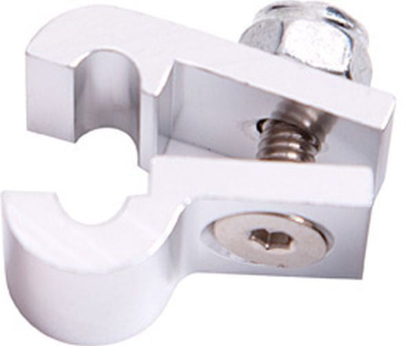 Aeroflow AF157-05S Billet P Style Clamp 5/16" Line Silver 7.9mm ID Or 5/16" ID
