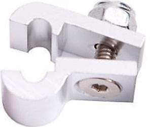 Aeroflow AF157-09S Billet P Style Clamp -6 Hose Silver 14.3mm ID Or 9/16" ID