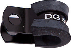 Aeroflow AF158-05BLK Cushioned P Clamps -5AN (10 Pack) Black 8mm ID Or 5/16" ID