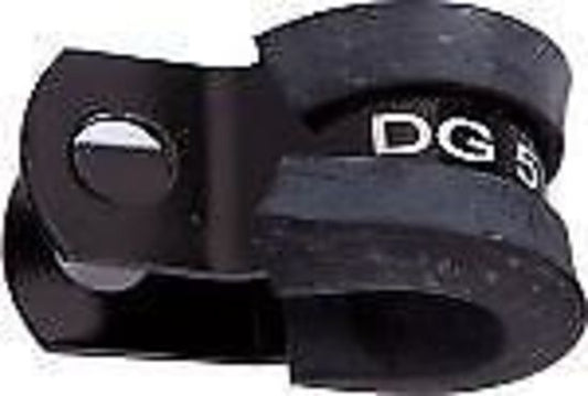 Aeroflow AF158-06BLK Cushioned P Clamps -6AN (10 Pack) Black 9.5mm ID Or 3/8" ID