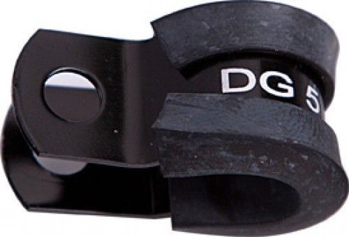 Aeroflow AF158-10BLK Cushioned P Clamps -10AN (5 Pack) Black 15.8mm ID Or 5/8" ID