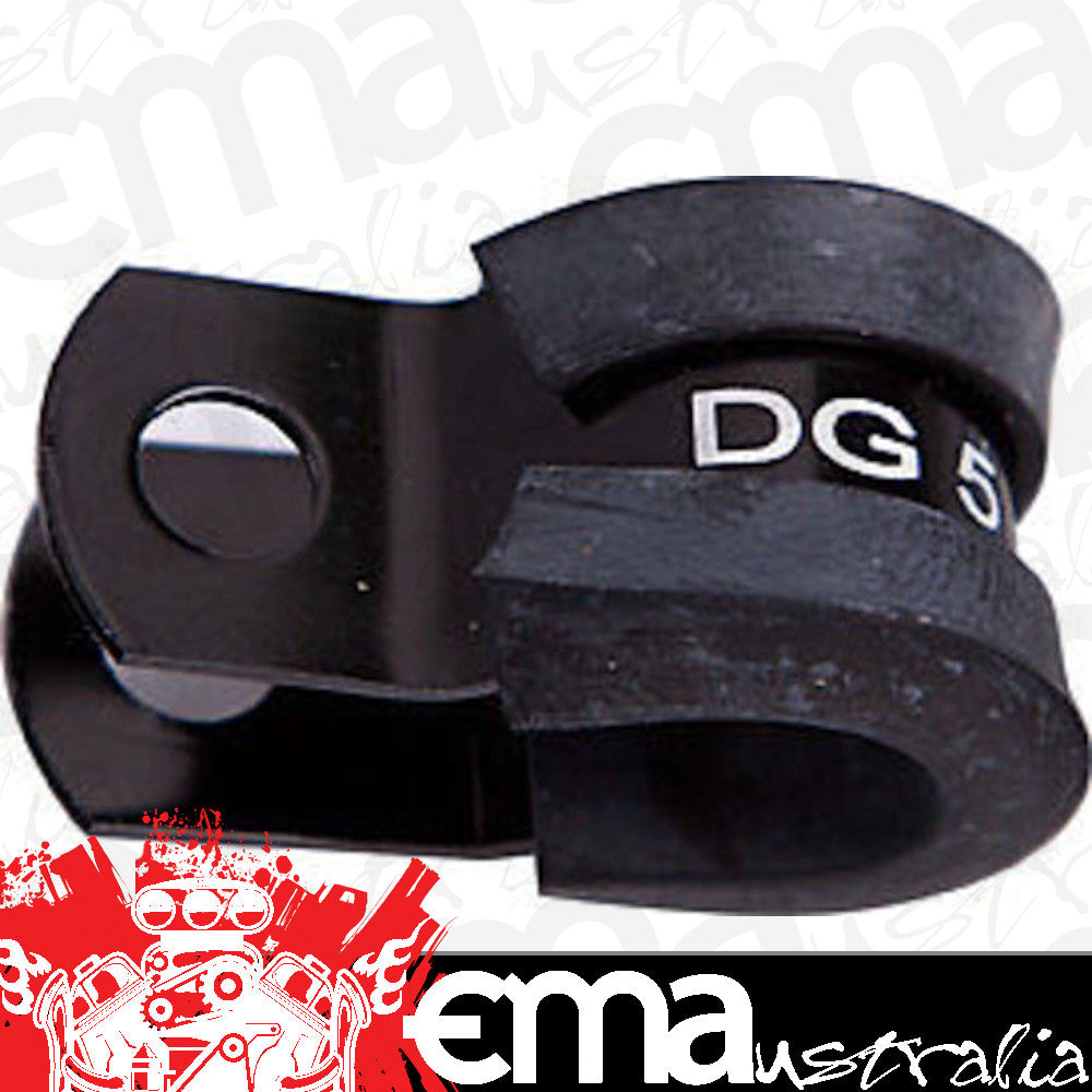 Aeroflow AF158-12BLK Cushioned P Clamps -12AN (5 Pack) Black 19mm ID Or 3/4" ID