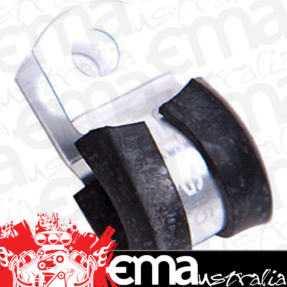 Aeroflow AF158-12S Cushioned P Clamps -12AN (5 Pack) Silver 19mm ID Or 3/4" ID