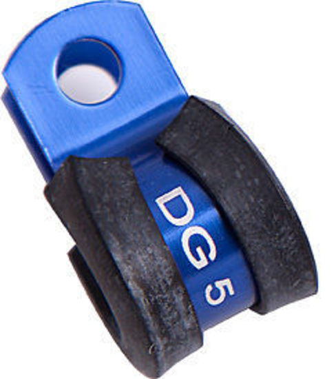 Aeroflow AF158-20 Cushioned P Clamps -20AN (5 Pack) Blue 31.8mm Or 1-41/64" ID