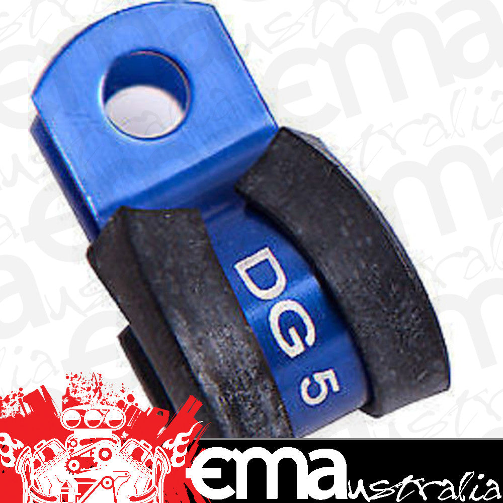 Aeroflow AF158-28 Cushioned P Clamps -28AN (5 Pack) Blue 44.5mm Or 1-3/4" ID