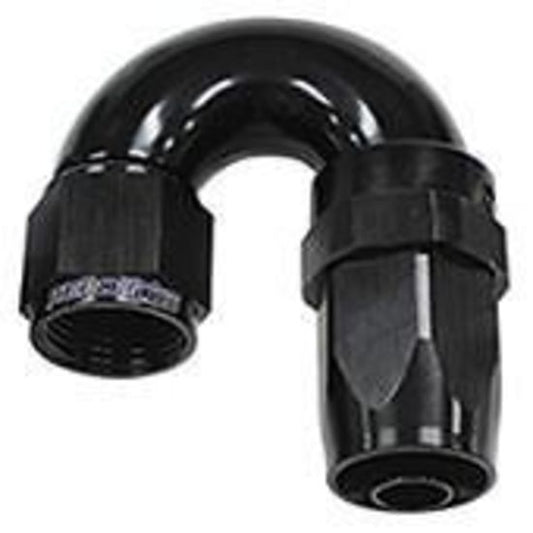 Aeroflow AF159-12BLK 180 Deg Hose End -12AN Black Full Flow Taper Style