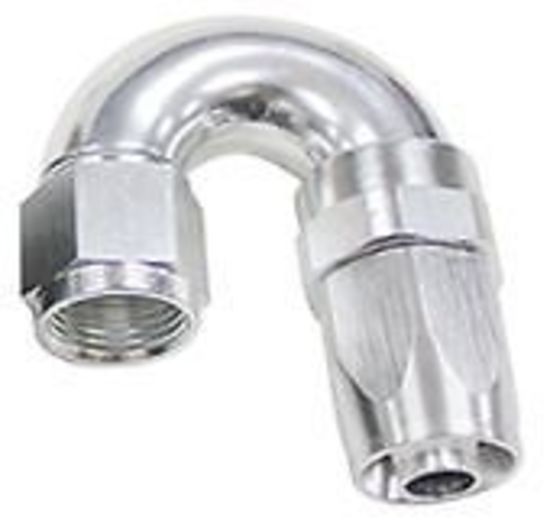 Aeroflow 100 & 450 series braided hose 180 Deg End -12AN Black Full Flow Taper Style Aeroflow Performance Products AF159-12S