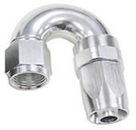Aeroflow AF159-12S 180 Deg Hose End -12AN Black Full Flow Taper Style