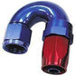 Aeroflow AF159-16 180 Deg Hose End -16AN Blue Full Flow Taper Style