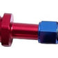 Aeroflow AF160-06-1 -6AN Holley Carb Inlet 4150 Blue Swivel Nut (Pair)