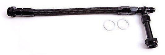 Aeroflow AF160-08VBLK Holley Inlet Rail -8AN Black suits 1x Metering Block
