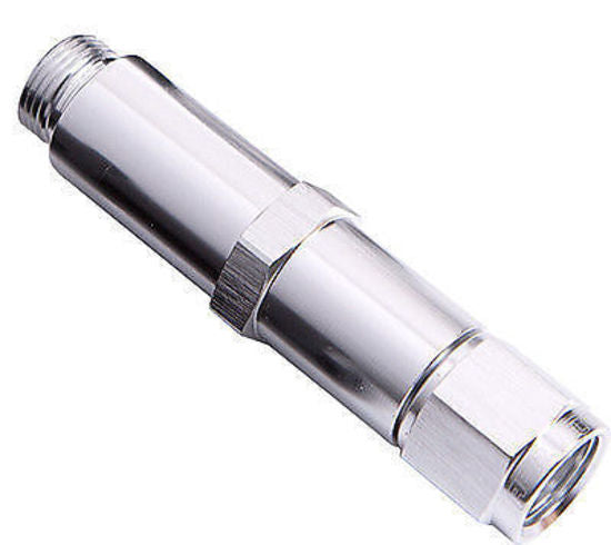 Aeroflow AF161-08-1S Barry Grant Demon Dual Inlet -8AN Silver Swivel Nut (Pair)