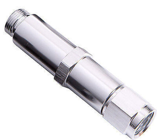 Aeroflow AF161-08-1S Barry Grant Demon Dual Inlet -8AN Silver Swivel Nut (Pair)