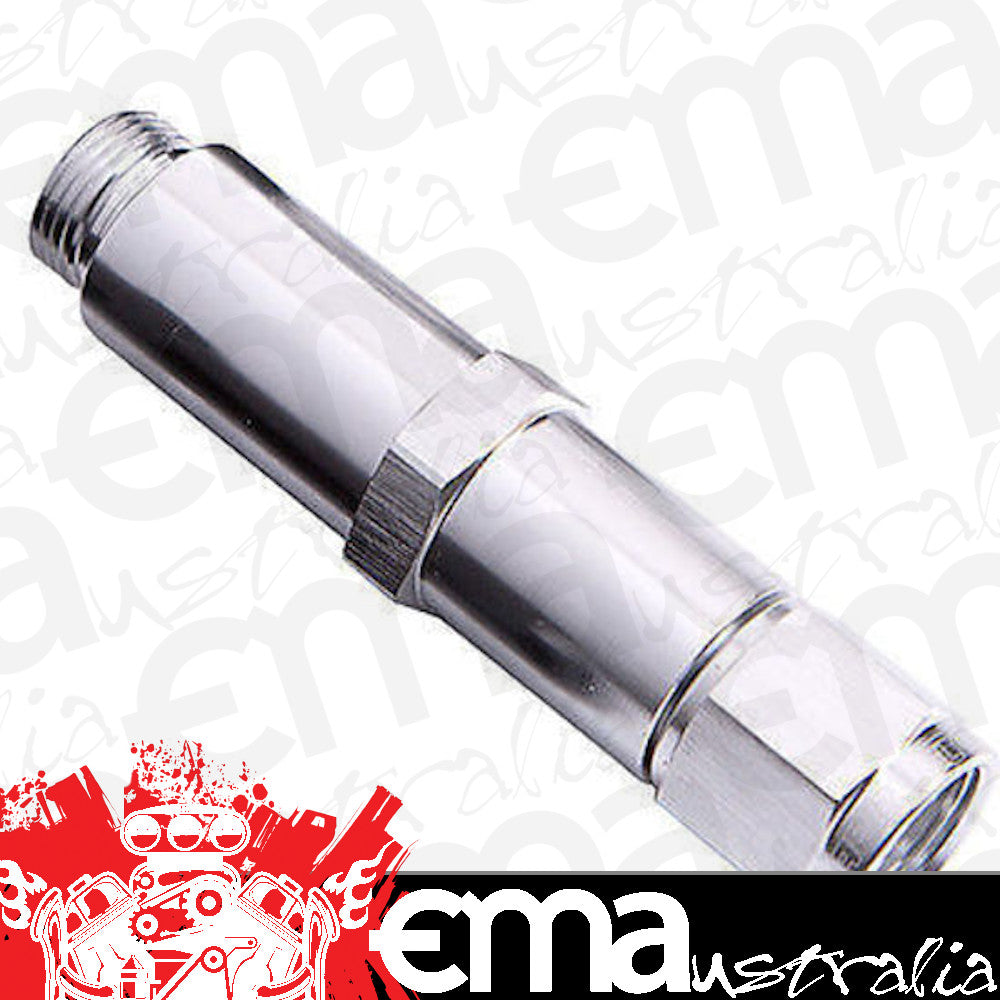 Aeroflow AF161-08-1S Barry Grant Demon Dual Inlet -8AN Silver Swivel Nut (Pair)