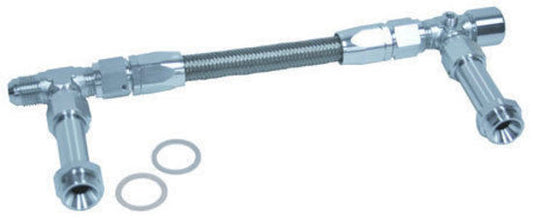 Aeroflow AF161-08S Barry Grant Demon Dual Inlet -8AN Silver Suit 2x Metering Blocks