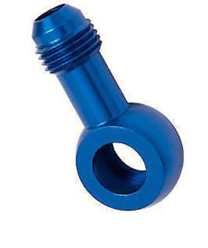 Aeroflow AF163-06 Edelbrock Carb Inlet Banjo Blue 5/8-20 to Male -6An