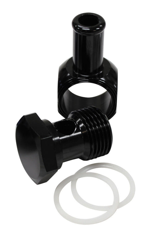 Aeroflow AF164-06BLK Edelbrock Carb Inlet Banjo Black 5/8-20 to Male 3/8 Barb