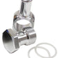 Aeroflow AF164-06S Edelbrock Carb Inlet Banjo Silver 5/8-20 to Male 3/8 Barb