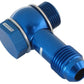 Aeroflow AF167-06 Holley - Fitech - 9/16" to -6 Inlet Fitting Kit Blue