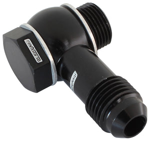 Aeroflow AF167-06BLK Holley - Fitech - 9/16" to -6 Inlet Fitting Kit Black