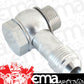 Aeroflow AF167-06S Holley - Fitech - 9/16" to -6 Inlet Fitting Kit Silver