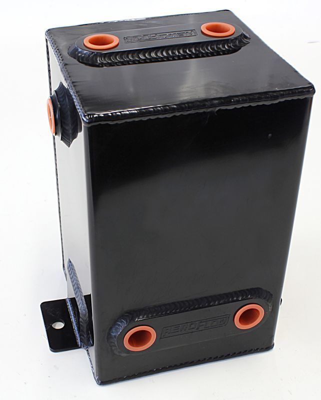 Aeroflow AF77-1012BLK Fabric Alloy Universal Tank 3L x 6 -8 ORB Black with Mount Tabs