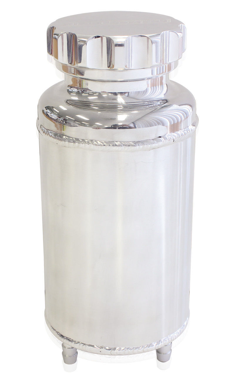 Aeroflow AF77-1015 Universalersal Radiator Overflow Tank 8" x 3.5" -4 ORB Polished