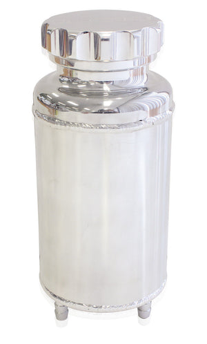 Aeroflow AF77-1015 Universalersal Radiator Overflow Tank 8" x 3.5" -4 ORB Polished