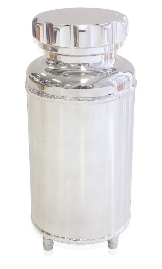 Aeroflow AF77-1015 Universalersal Radiator Overflow Tank 8" x 3.5" -4 ORB Polished