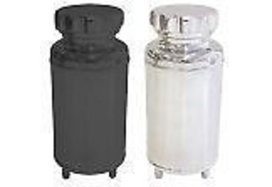 Aeroflow AF77-1015BLK Universal Radiator Overflow Tank 8" x 3.5" -4 ORB Black
