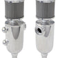 Aeroflow AF77-1028 Universalersal Breather Tank -12ORB6.5x3.5" S/S Billet Breather