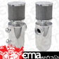 Aeroflow AF77-1028 Universalersal Breather Tank -12ORB6.5x3.5" S/S Billet Breather
