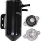 Aeroflow Performance Products AF77-1031BLK Universalersal Header Tank 5/16" Barb S Compact Design 32mm Cap