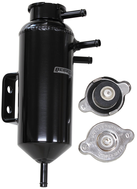 Aeroflow Performance Products AF77-1031BLK Universalersal Header Tank 5/16" Barb S Compact Design 32mm Cap