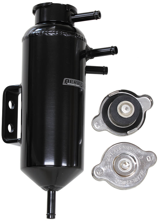 Aeroflow Performance Products AF77-1031BLK Universalersal Header Tank 5/16" Barb S Compact Design 32mm Cap
